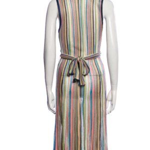 (NO LONGER AVAIALBLE) Missoni Women's Sleeveless V-neck Striped Midi Dress